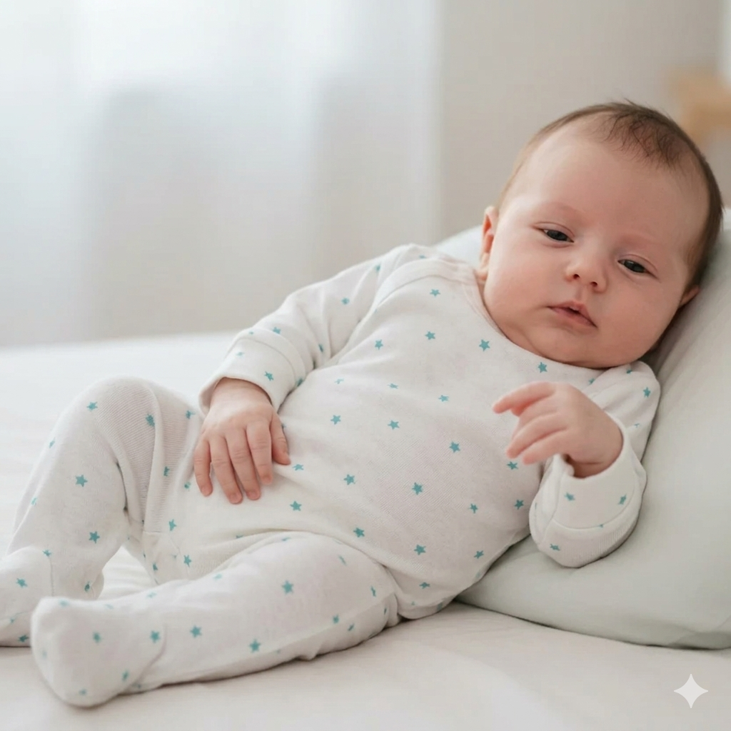 Pijama enterizo Cremallera - Menta Estrellas