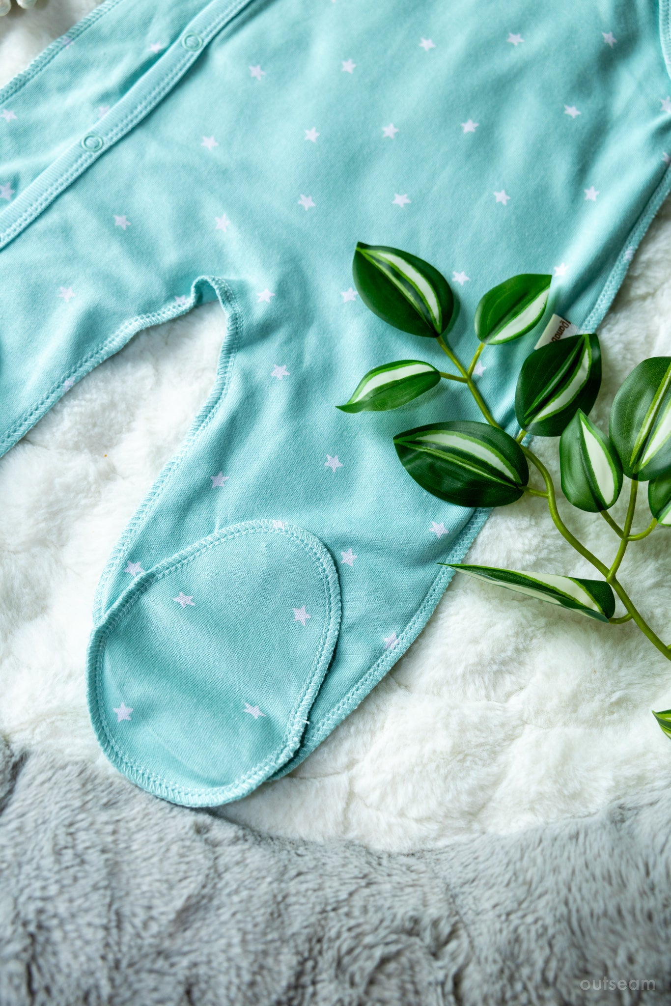 Outseam Sleepsuit Outseam Mint — detail view 4